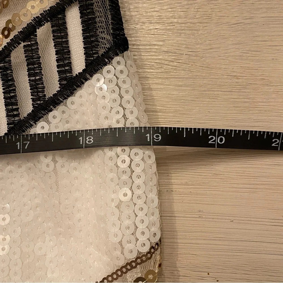 NWT, Endless Rose, Sequin Long Sleeve Mini Dress, Lime Multi, Gold, White Yellow - Picture 11 of 15